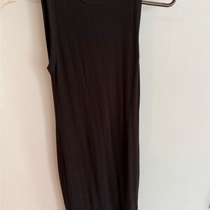 Quince Tencel Rib Knit Sleeveless Mini Dress. Incredibly soft and comfortable.